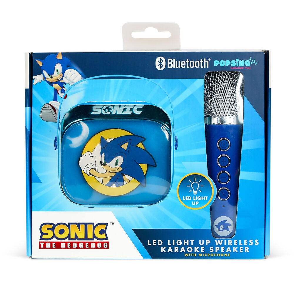 Imagen 2 - Altavoz Y Micro Karaoke Led Sonic The Hedgehog