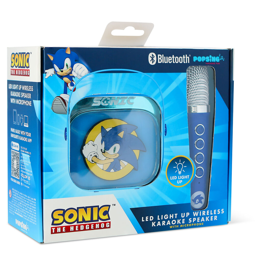 Imagen 12 - Altavoz Y Micro Karaoke Led Sonic The Hedgehog