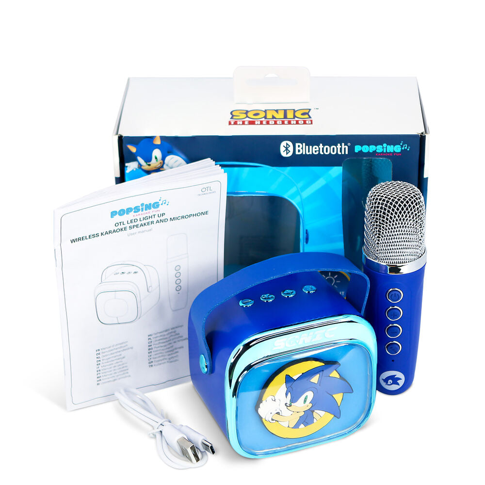 Imagen 13 - Altavoz Y Micro Karaoke Led Sonic The Hedgehog