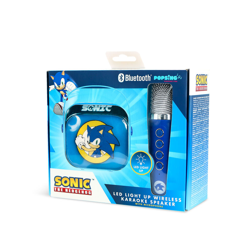 Imagen 15 - Altavoz Y Micro Karaoke Led Sonic The Hedgehog
