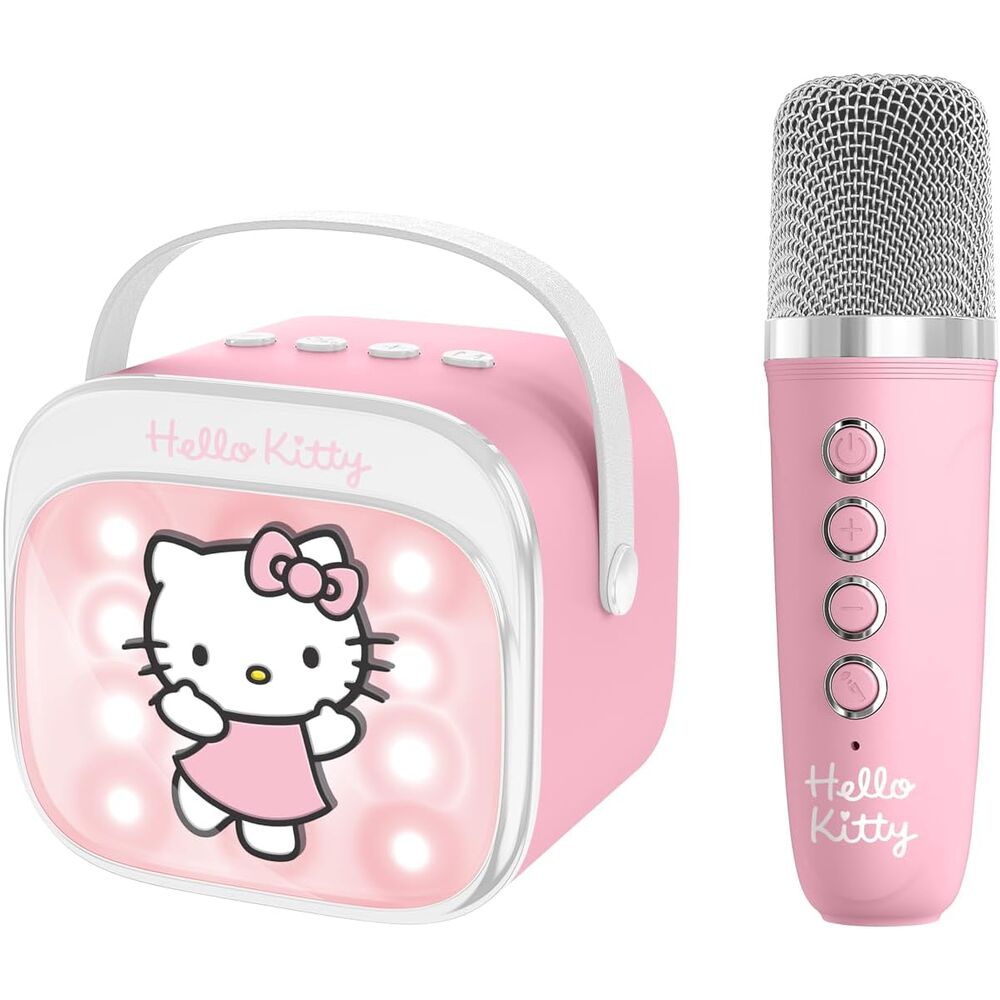 Imagen 4 - Altavoz Y Micro Karaoke Led Hello Kitty