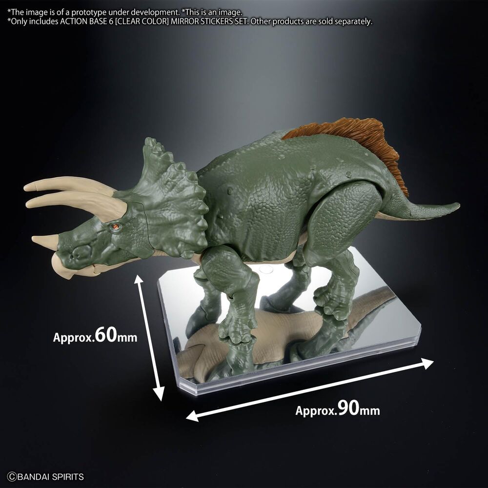 Imagen 4 - Base Exhibicion Action Base 6 Transparente Con Pegatinas Espejo