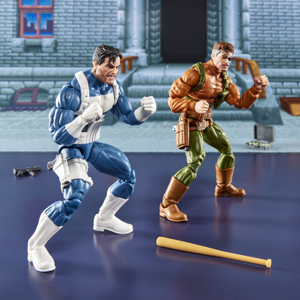 Imagen 3 - Blister 2 Figuras Punisher & Nick Fury The Punisher Gamerverse Marvel Legends Series 15Cm