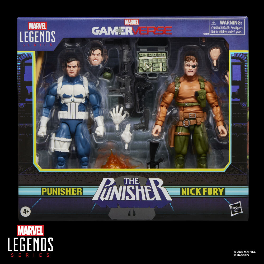 Imagen 9 - Blister 2 Figuras Punisher & Nick Fury The Punisher Gamerverse Marvel Legends Series 15Cm