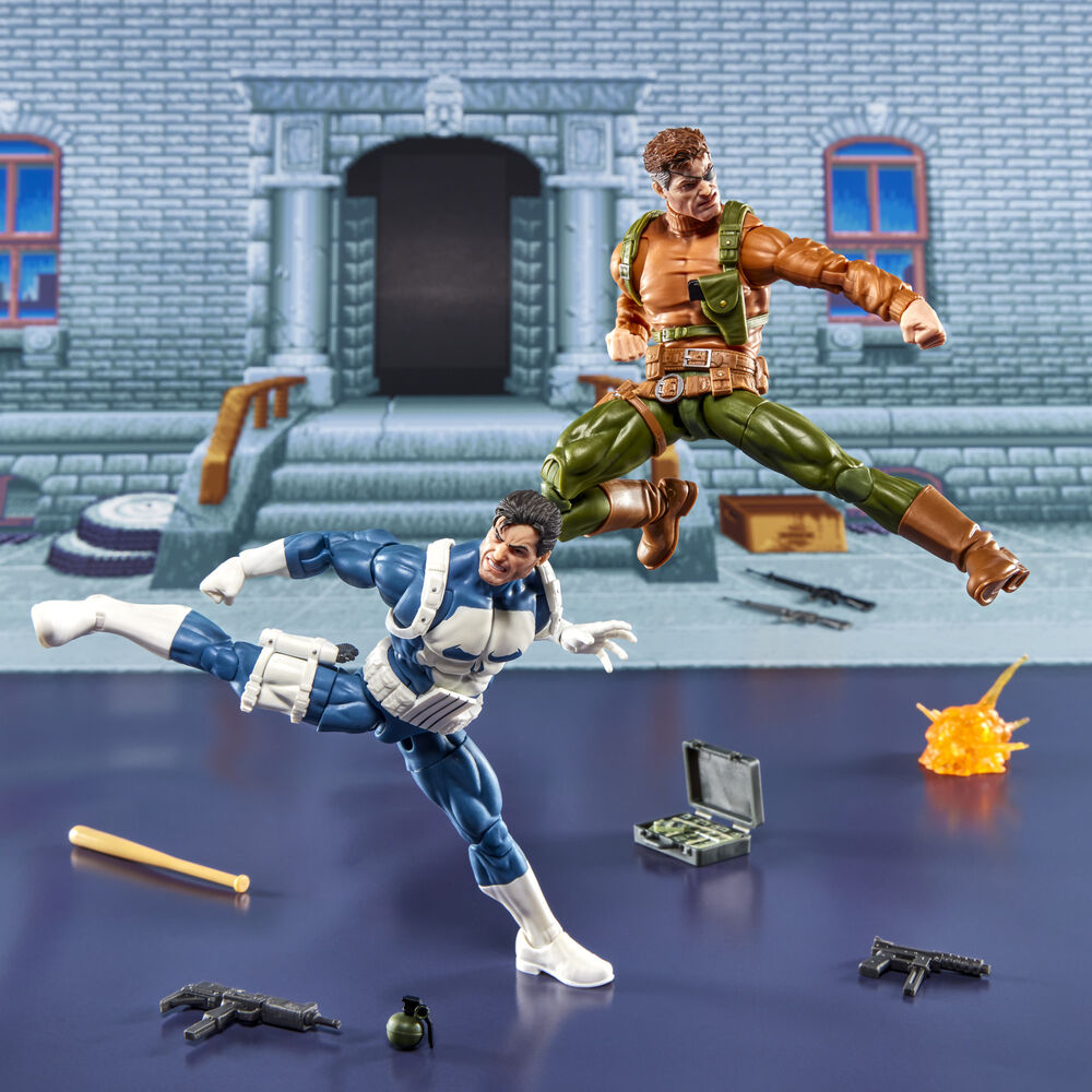 Imagen 10 - Blister 2 Figuras Punisher & Nick Fury The Punisher Gamerverse Marvel Legends Series 15Cm
