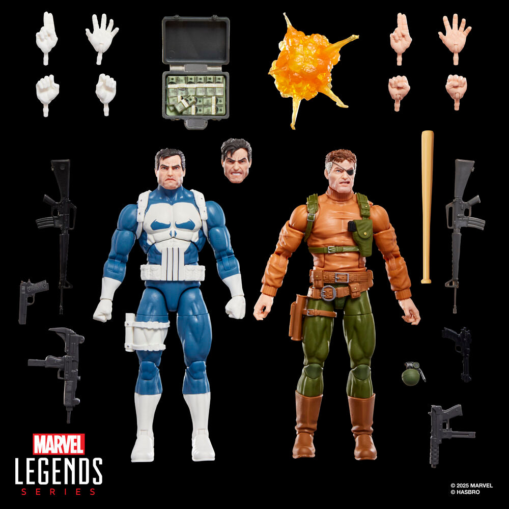 Imagen 12 - Blister 2 Figuras Punisher & Nick Fury The Punisher Gamerverse Marvel Legends Series 15Cm