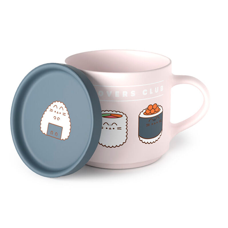 Imagen 1 - Juego De Taza Y Posavasos El Gato Amante Del Sushi Pusheen