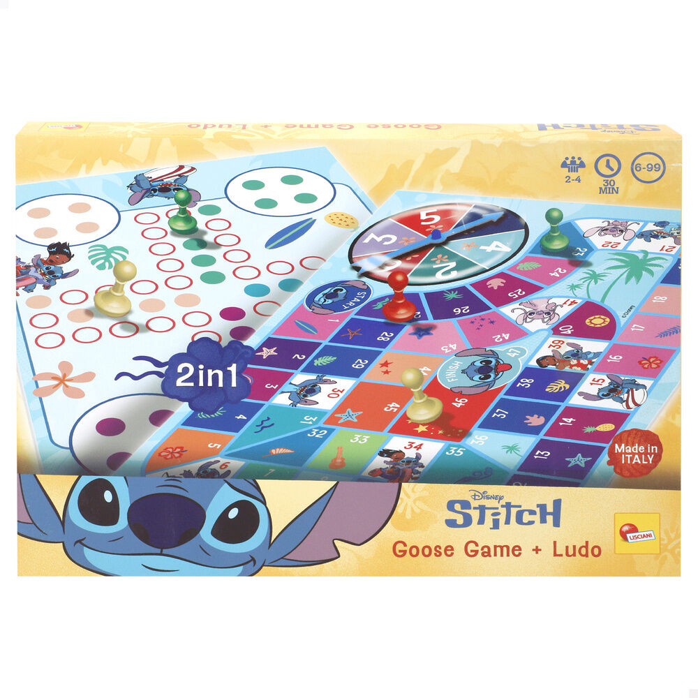 Imagen 1 - Juego Parchis Y Oca Stitch Disney