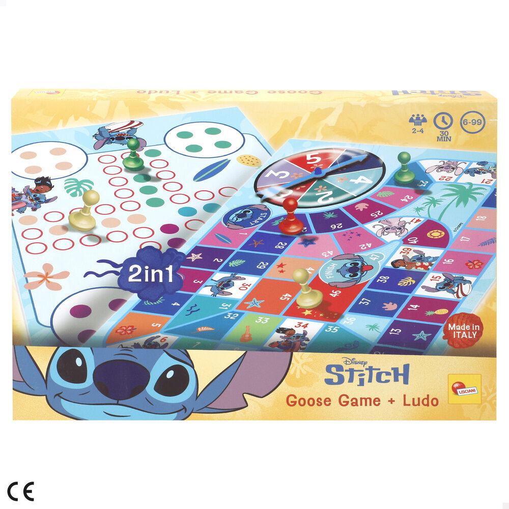 Imagen 2 - Juego Parchis Y Oca Stitch Disney