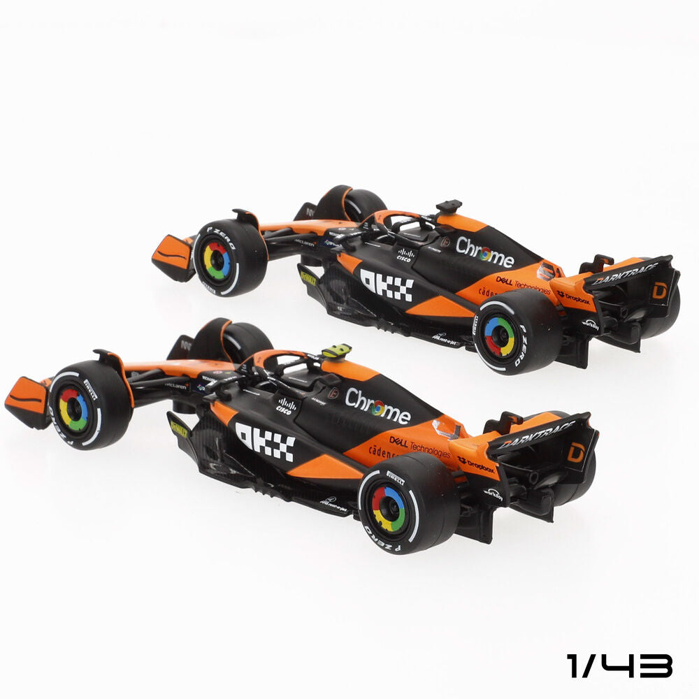 Imagen 3 - Blister 2 Coches Mclaren Mcl38 F1 2024 Metal