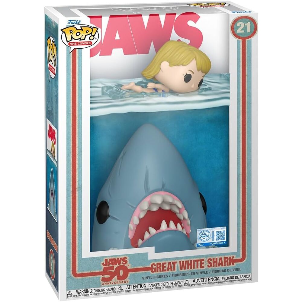 Imagen 2 - Figura Pop Comic Cover Tiburon Jaws Great White Shark Exclusive