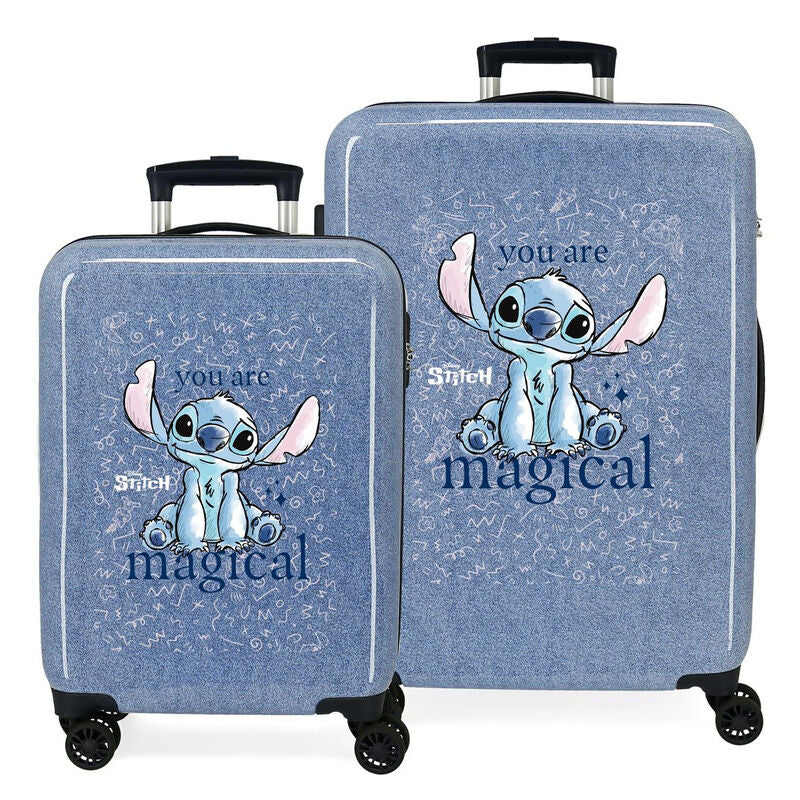 Imagen 1 - Set 2 Maletas Trolley Abs You Are Magical Stitch Disney 55-65Cm