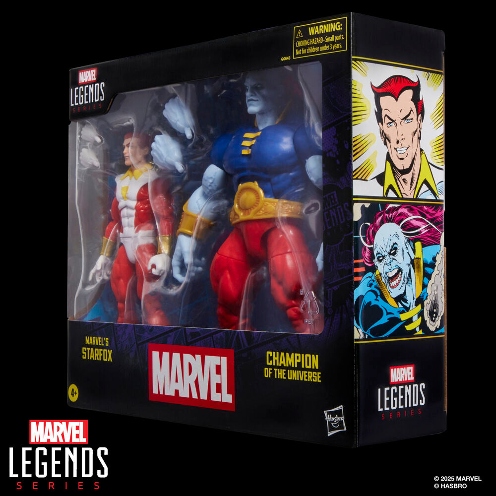Imagen 6 - Blister 2 Figuras Starfox & Champion Of The Universe Marvel Legends Series 15Cm