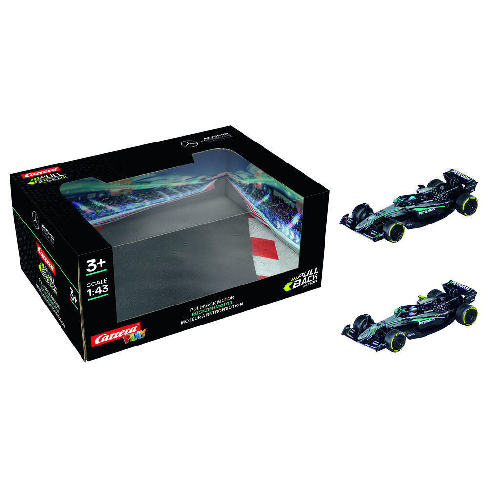 Imagen 1 - Blister 2 Coches F1 Mercedes Amg Petronas Twinpack Pull Back