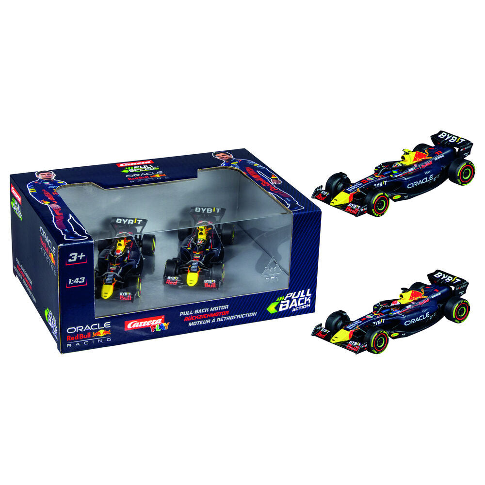 Imagen 2 - Blister 2 Coches F1 Red Bull Double Action Pull Back