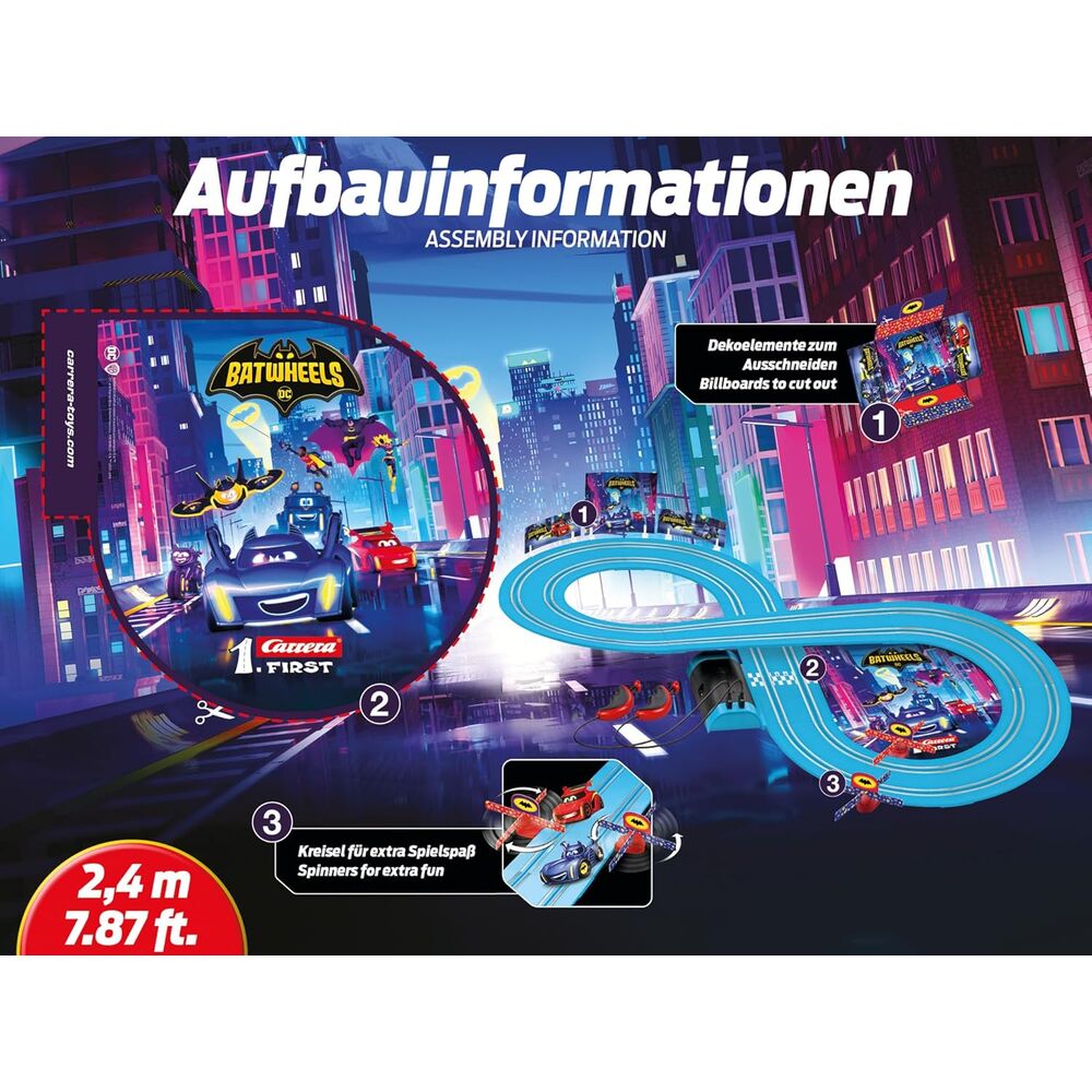 Imagen 5 - Circuito Carreras Ready To Roll Batwheels Dc Comics