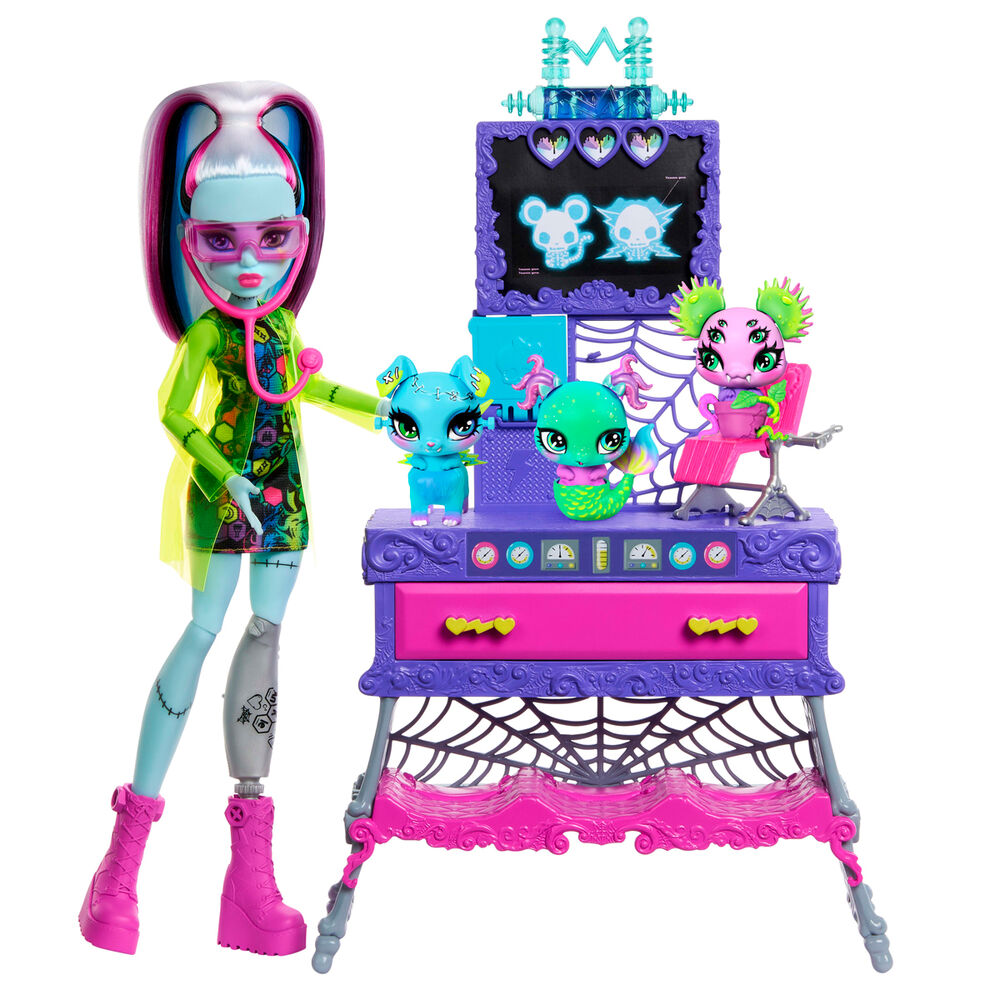 Imagen 1 - Muñeca Frankie Stein + Laboratorio Monster High
