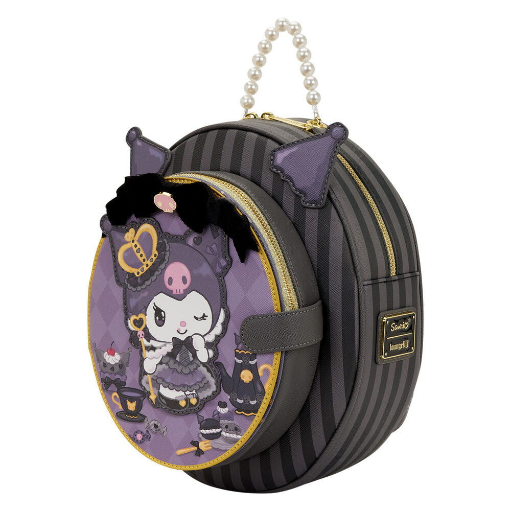 Imagen 3 - Mochila 20Th Anniversary Kuromi Hello Kitty Loungefly 28Cm