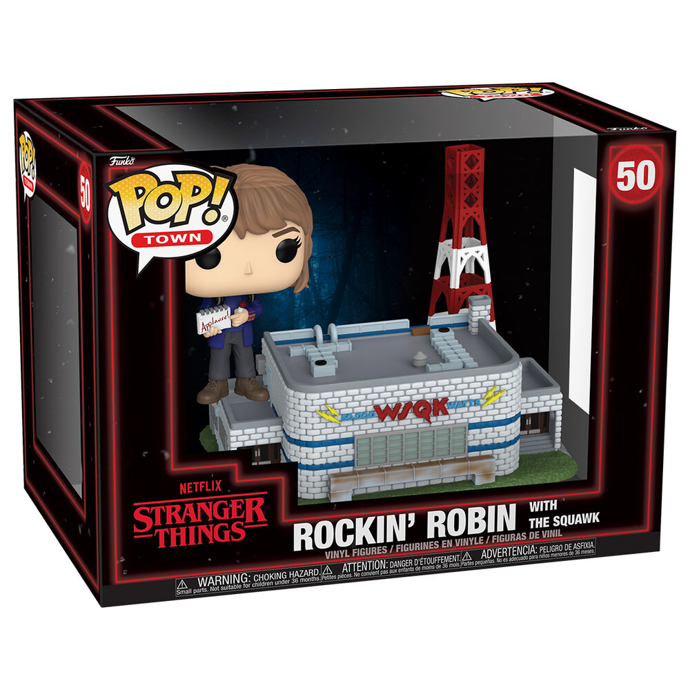 Imagen 2 - Figura Pop Town Stranger Things 5 Rockin' Robin The Squawk