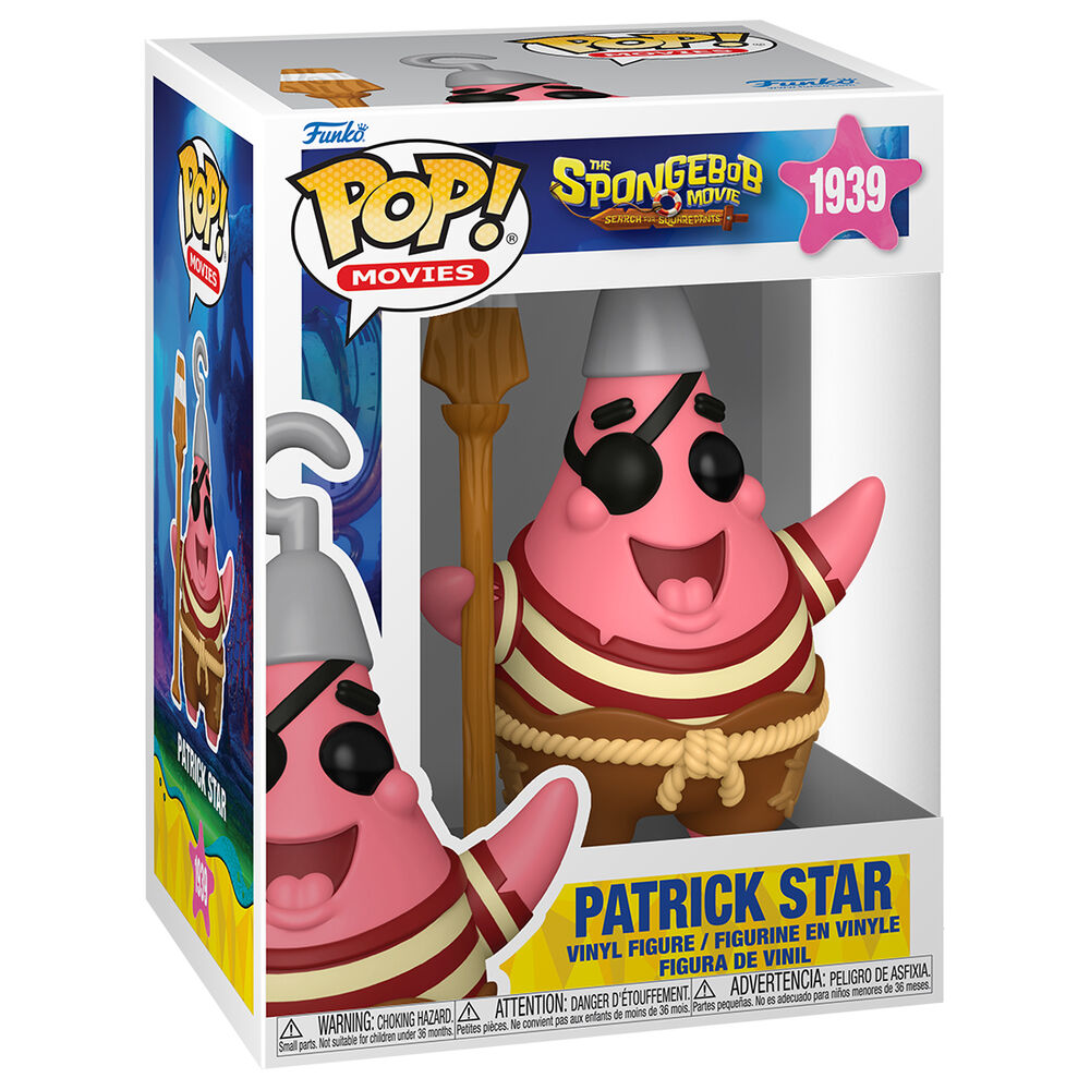 Imagen 1 - Figura Pop Bob Esponja Una Nueva Aventura Pirata Patrick Star