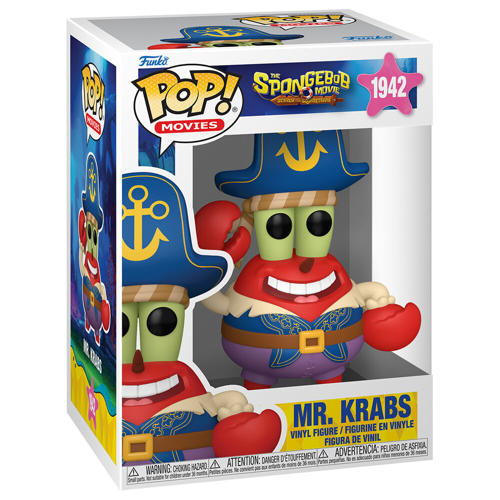 Imagen 2 - Figura Pop Bob Esponja Una Nueva Aventura Pirata Mr. Krabs