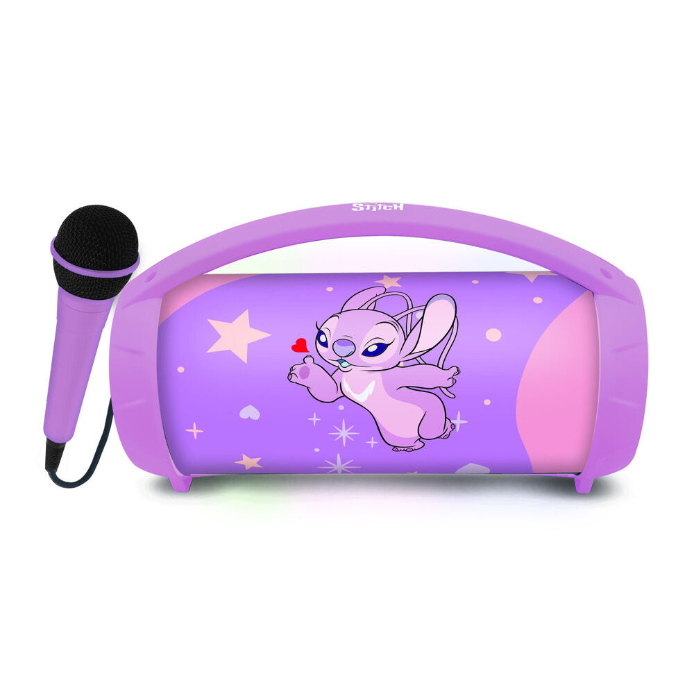 Imagen 1 - Altavoz Bluetooth Luminoso + Microfono Angel Stitch Disney