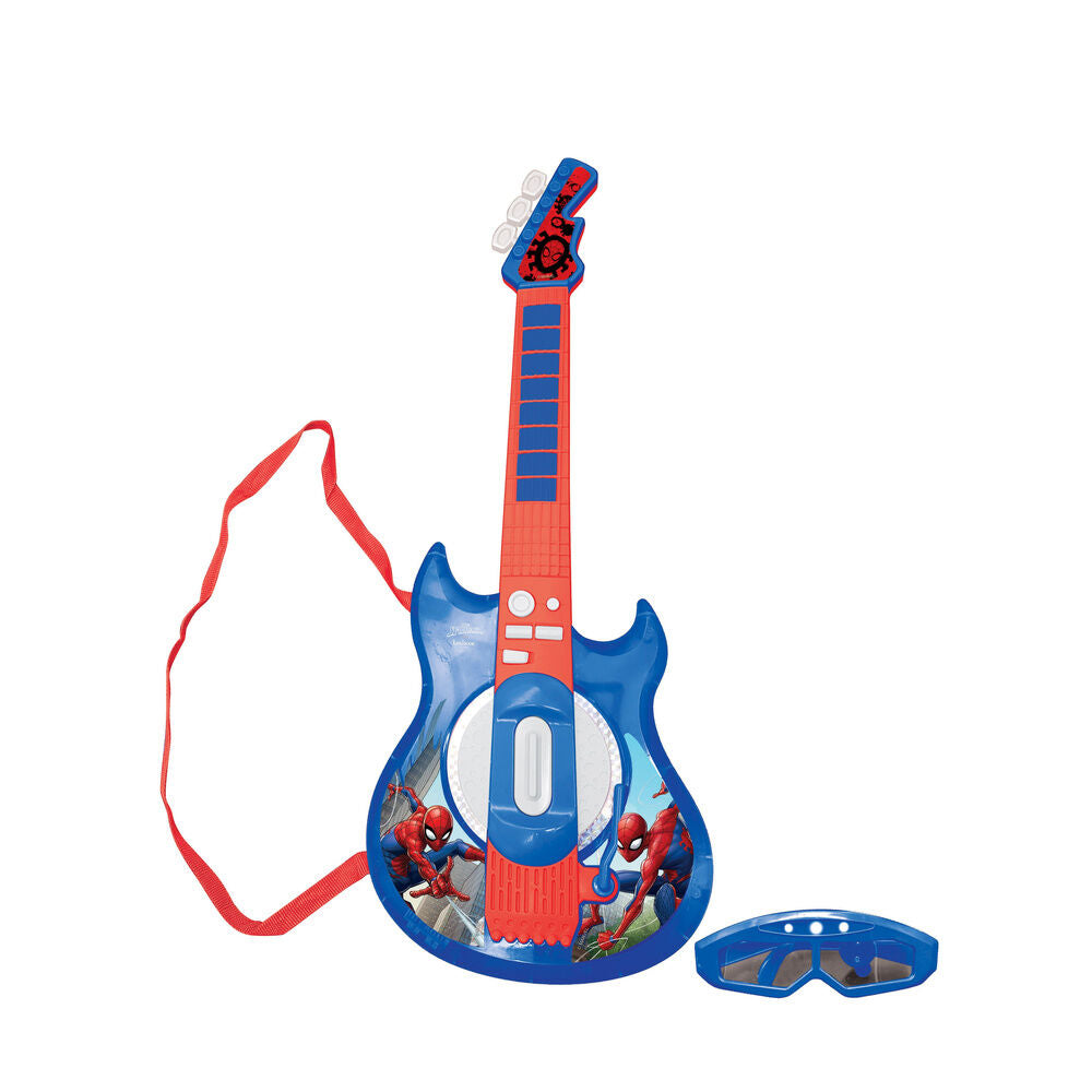 Imagen 1 - Guitarra Electronica Con Microfono Spiderman Marvel