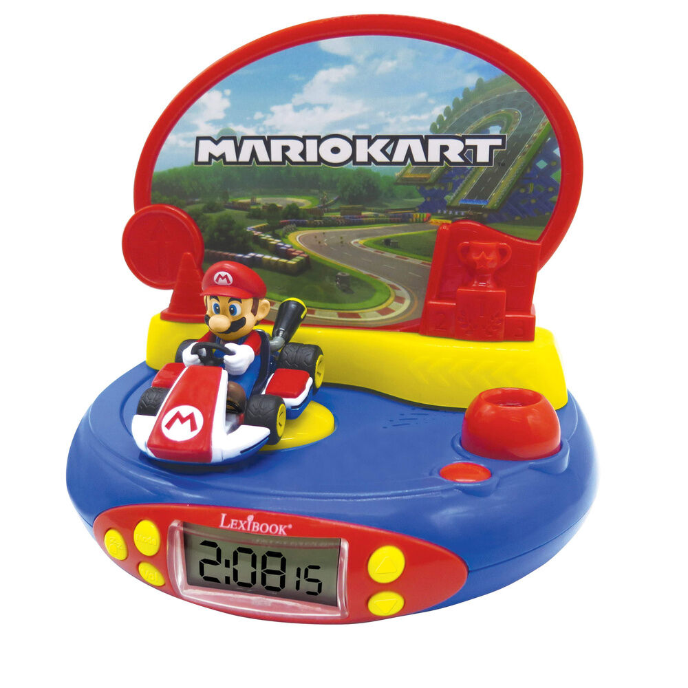 Imagen 1 - Reloj Despertador Proyector 3D Mario Kart Nintendo