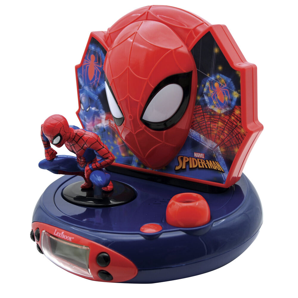 Imagen 1 - Reloj Despertador Proyector 3D Spiderman Marvel