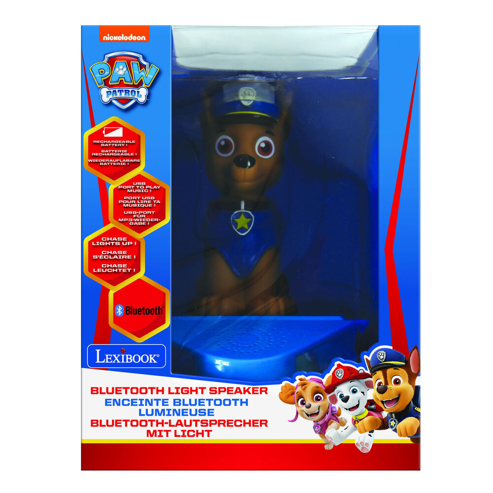 Imagen 2 - Altavoz Bluetooth Figura Luminosa Chase Patrulla Canina Paw Patrol