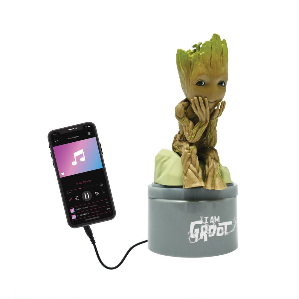 Imagen 2 - Luz Nocturna Altavoz Groot Guardianes De La Galaxia Marvel
