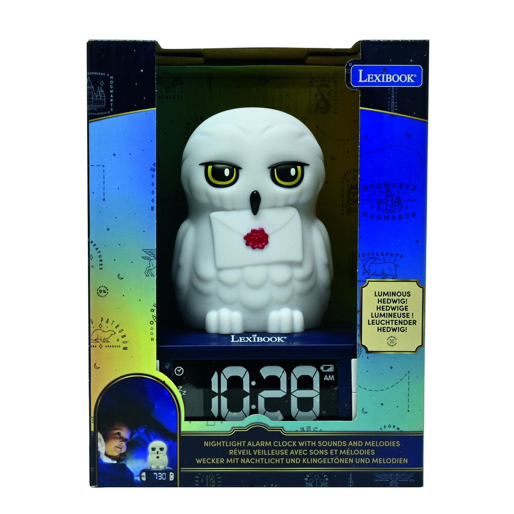 Imagen 2 - Reloj Despertador Luz Nocturna 3D Hedwig Harry Potter