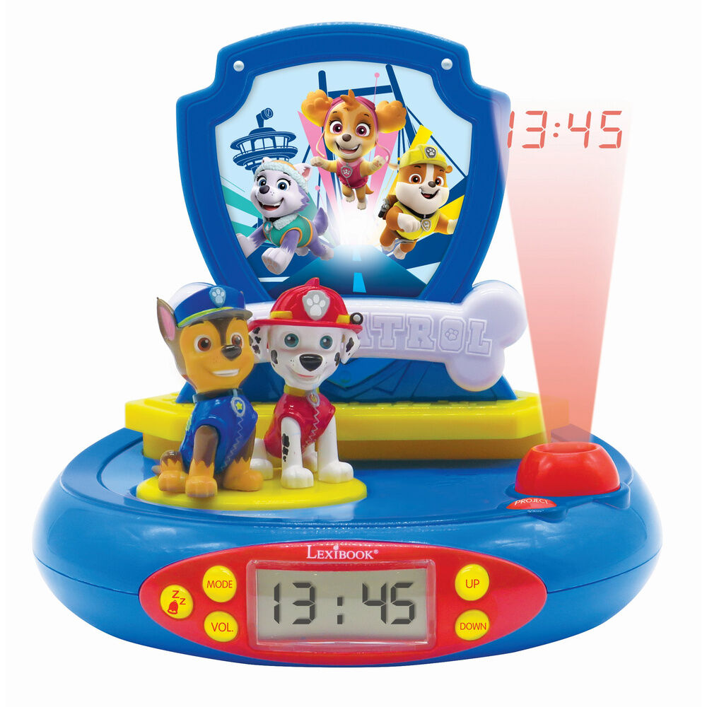Imagen 2 - Reloj Despertador Proyector 3D Patrulla Canina Paw Patrol