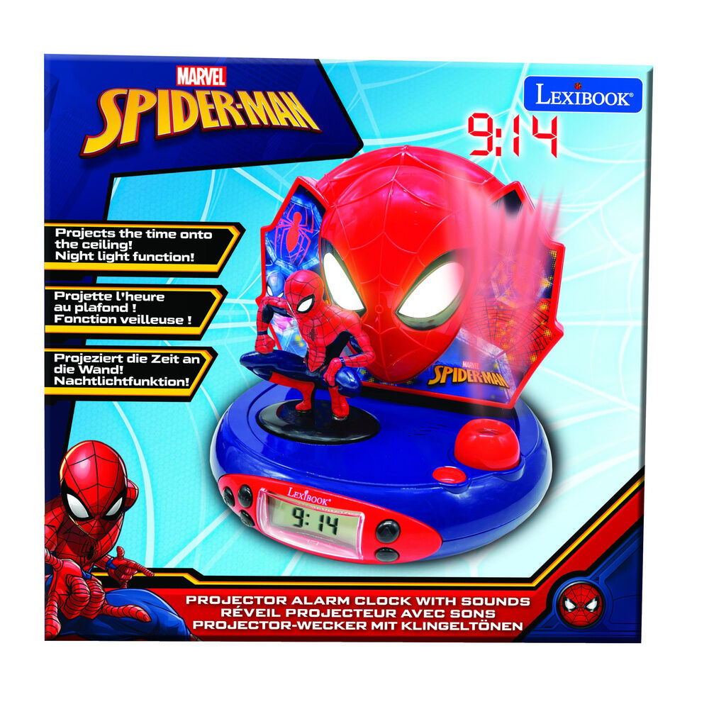 Imagen 2 - Reloj Despertador Proyector 3D Spiderman Marvel