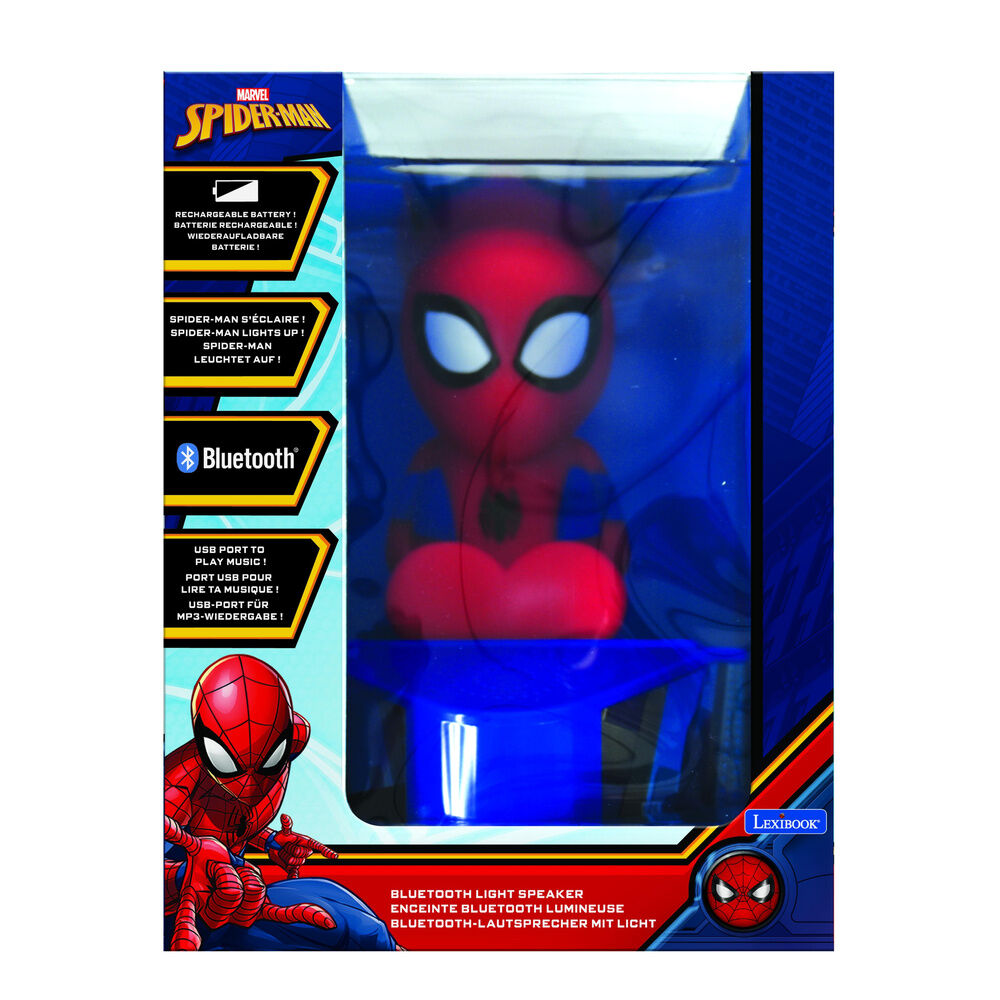 Imagen 1 - Altavoz Bluetooth Figura Luminosa Spiderman Marvel