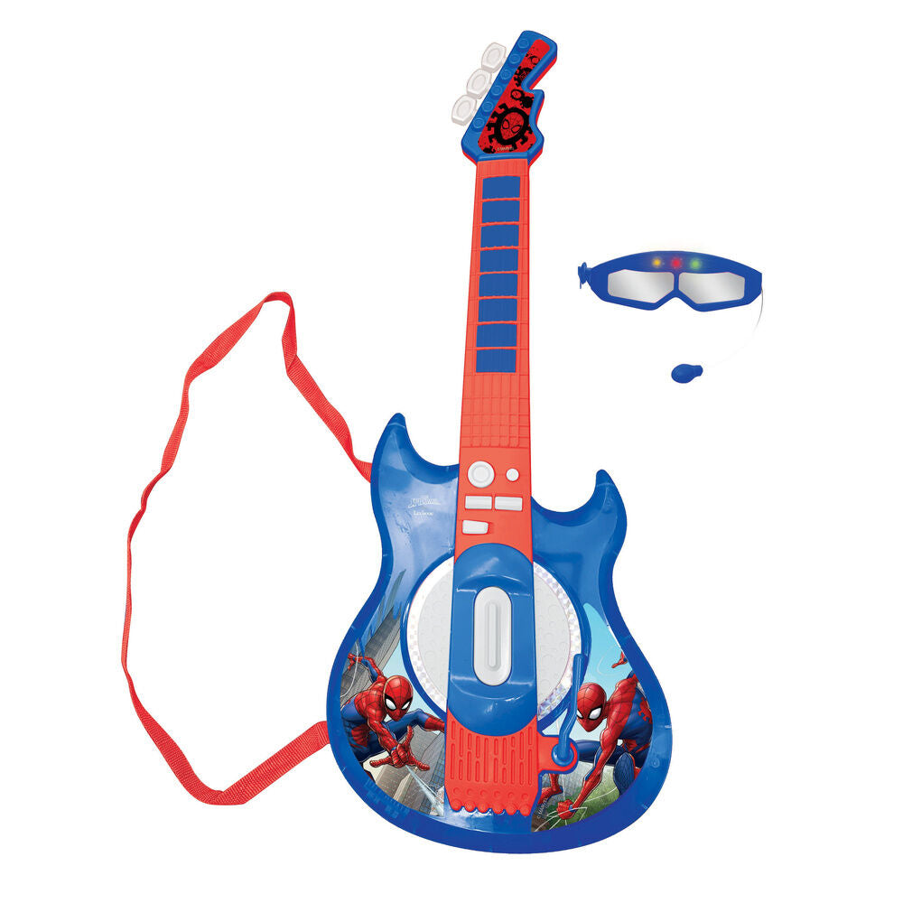 Imagen 3 - Guitarra Electronica Con Microfono Spiderman Marvel