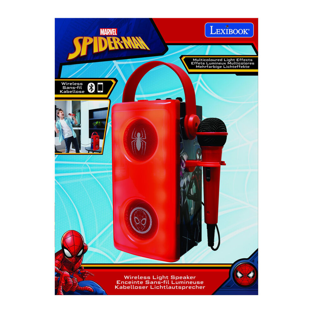 Imagen 4 - Altavoz Bluetooth Luminoso + Microfono Spiderman Marvel