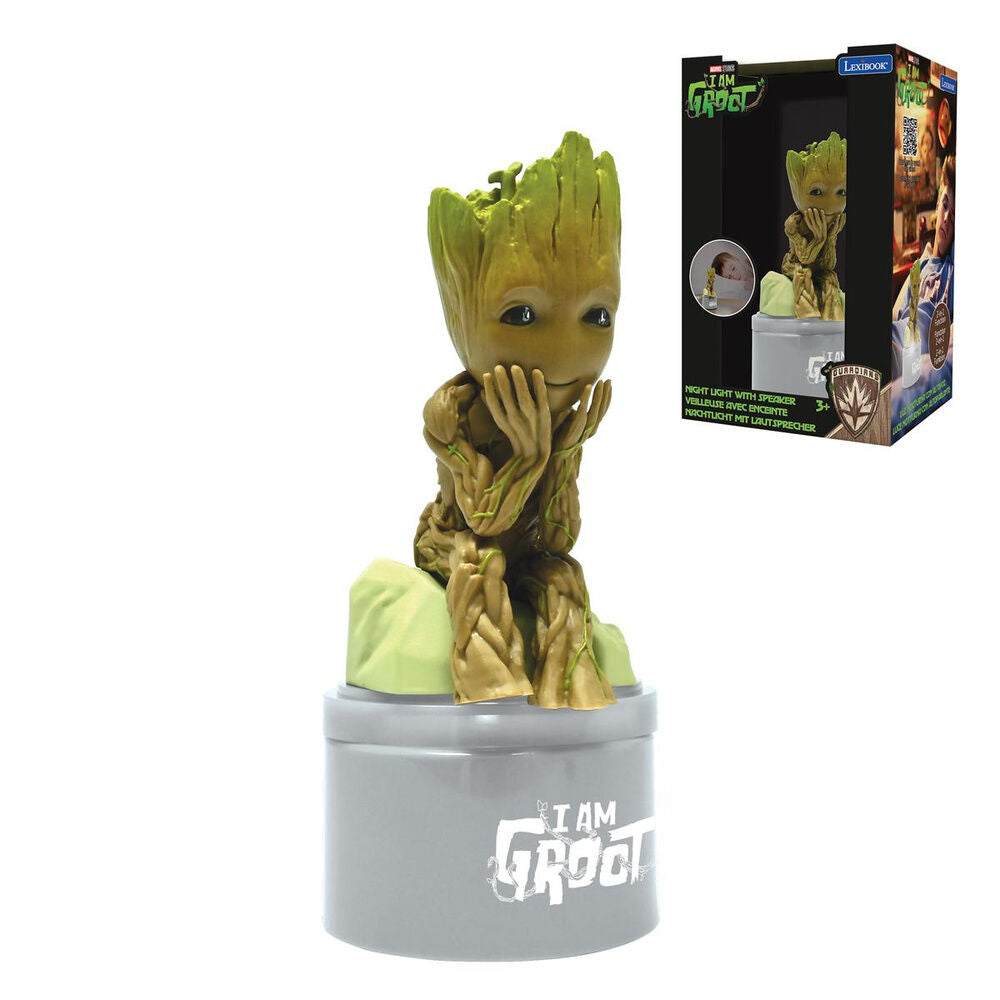 Imagen 4 - Luz Nocturna Altavoz Groot Guardianes De La Galaxia Marvel