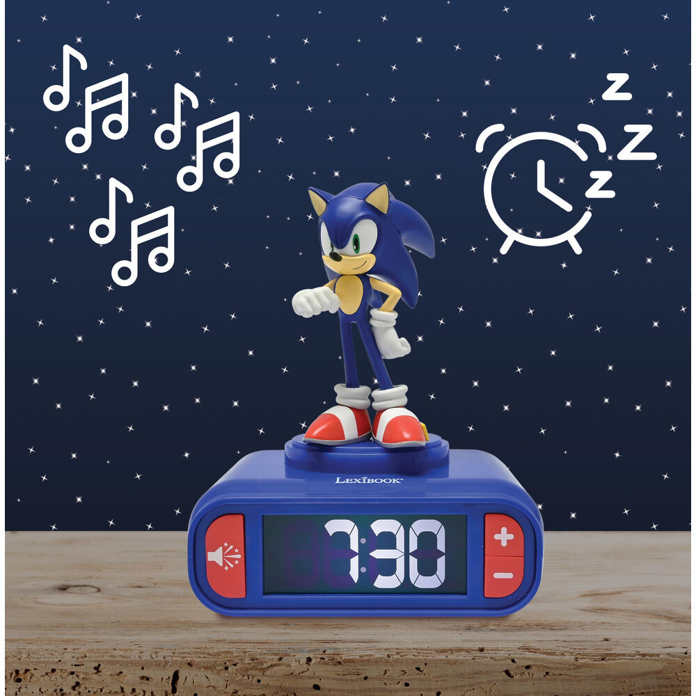 Imagen 4 - Reloj Despertador Luz Nocturna 3D Sonic The Hedgehog