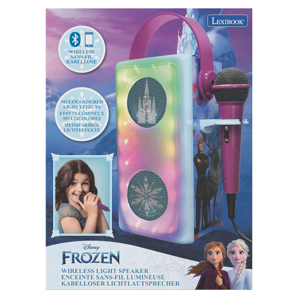 Imagen 5 - Altavoz Bluetooth Luminoso + Microfono Frozen Disney
