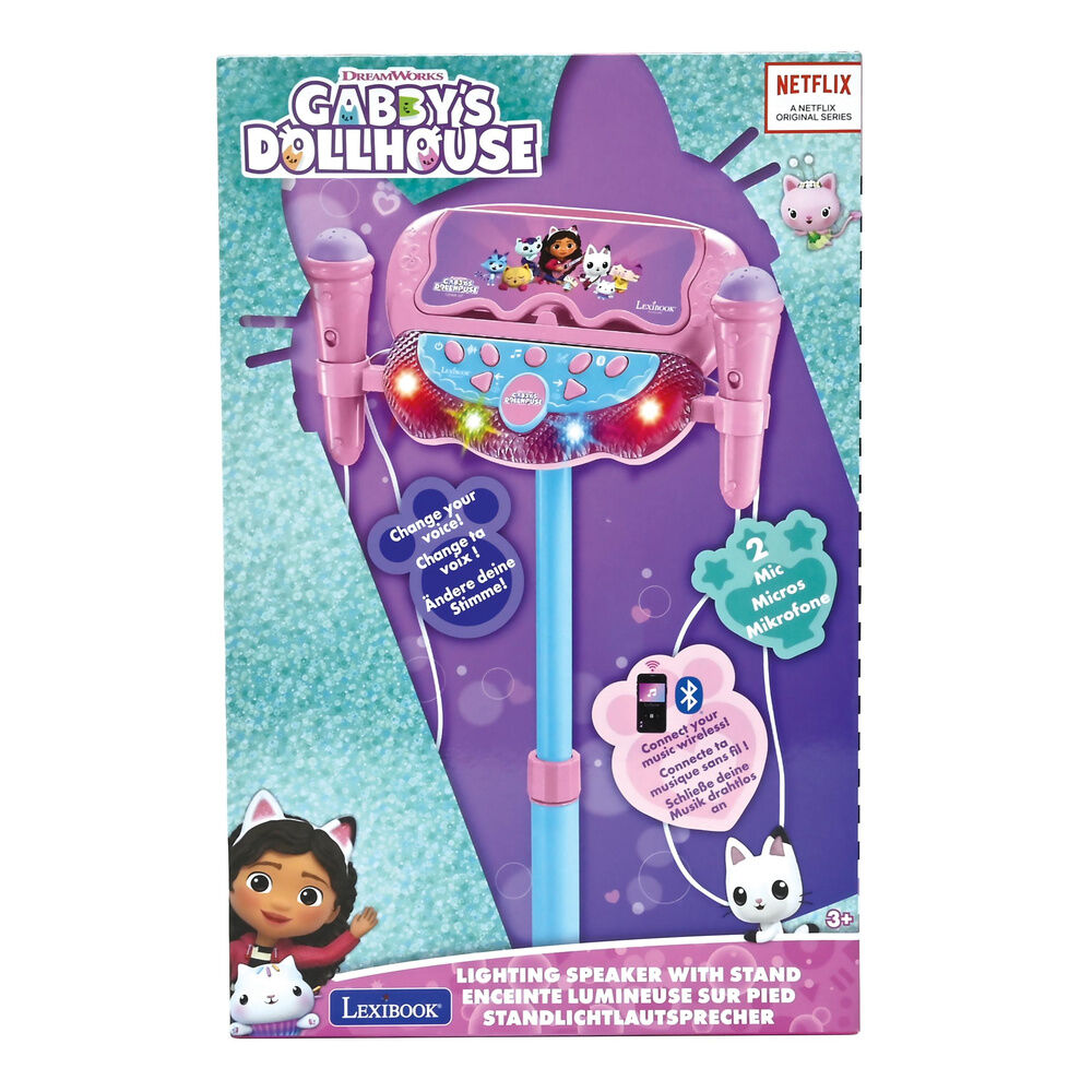 Imagen 4 - Microfono Karaoke Soporte Ajustable La Casa De Muñecas De Gabby