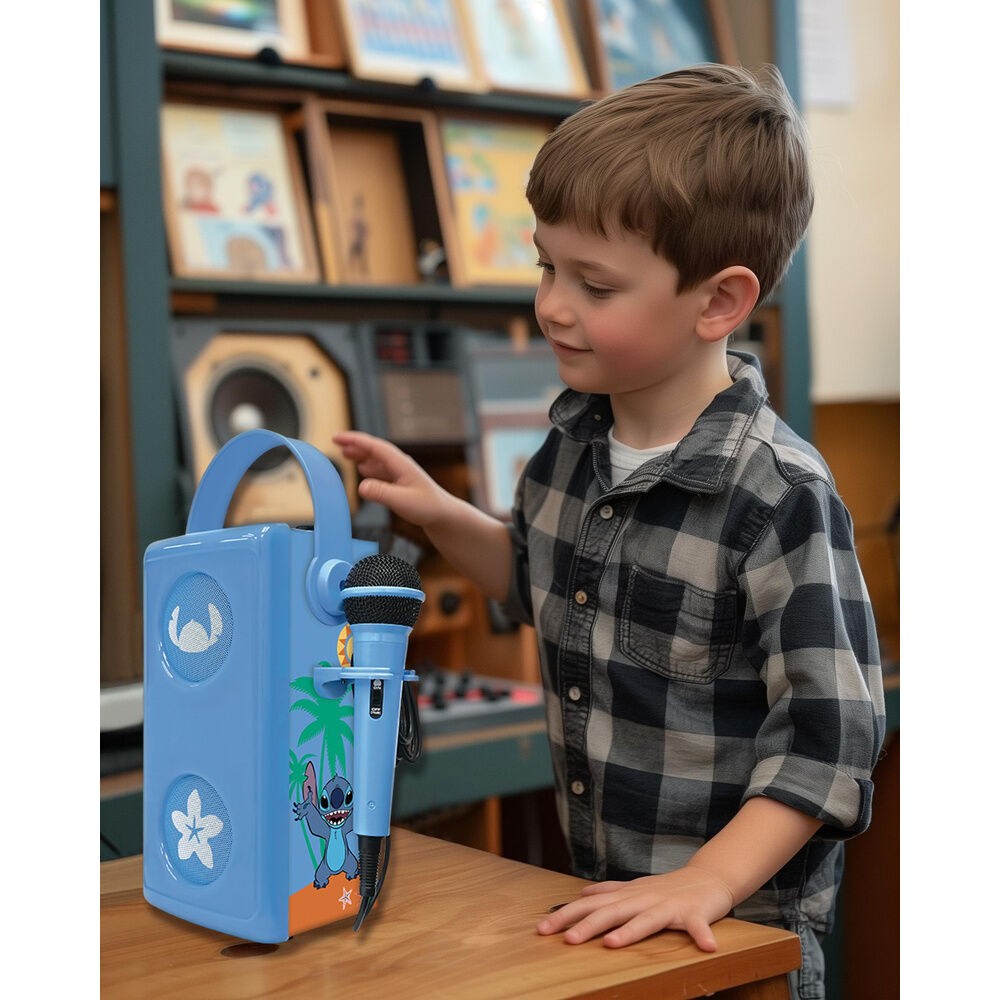 Imagen 6 - Altavoz Bluetooth Luminoso + Microfono Stitch Disney