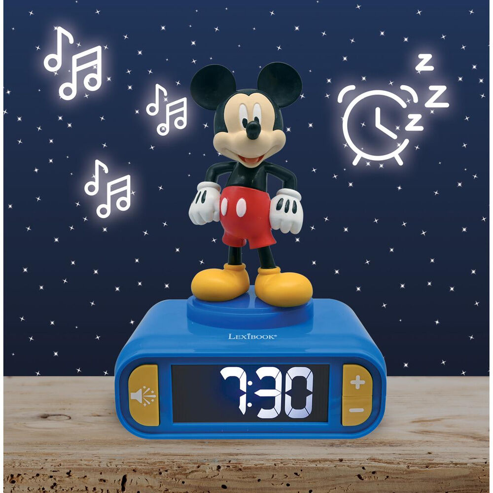 Imagen 7 - Reloj Despertador Luz Nocturna 3D Mickey Disney