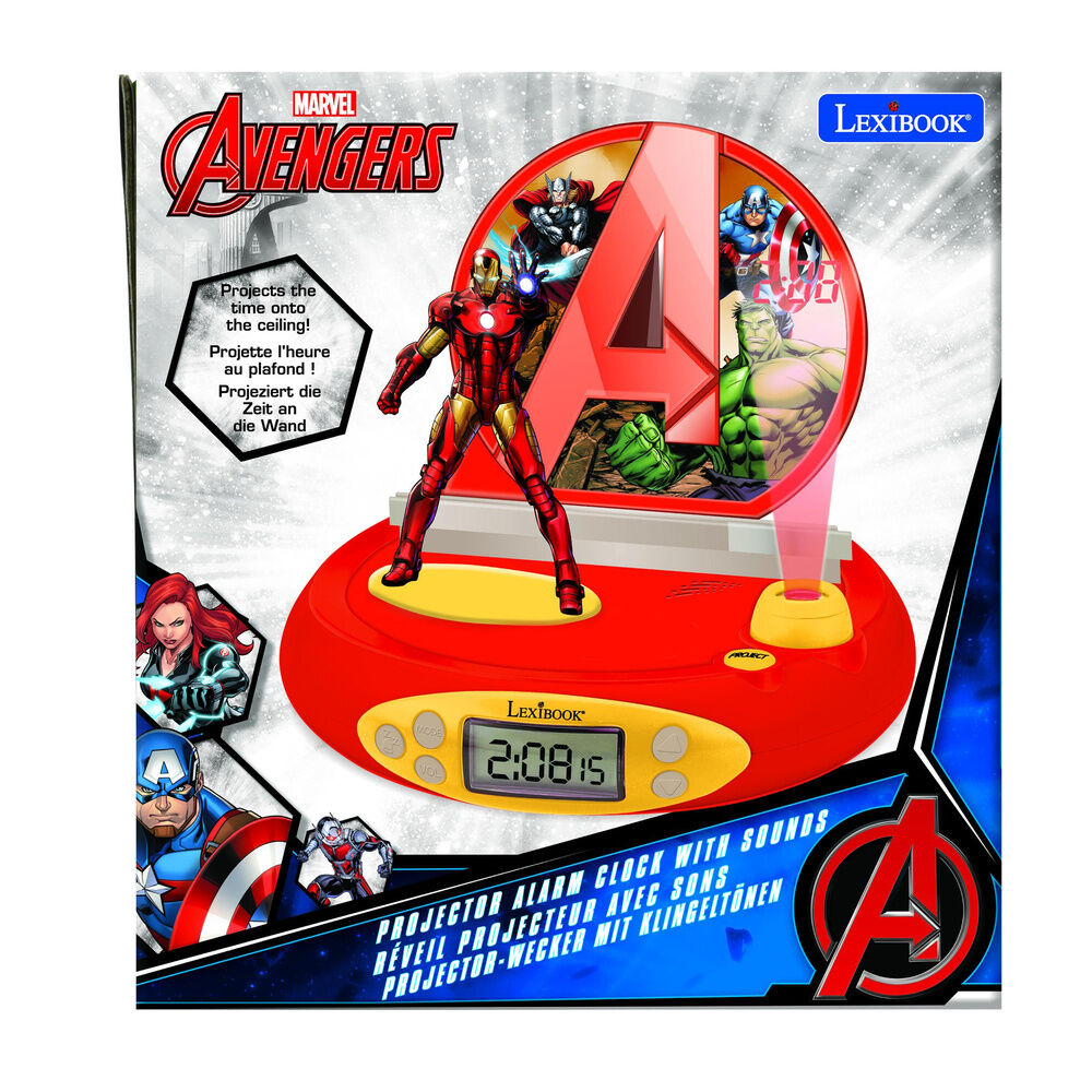 Imagen 7 - Reloj Despertador Proyector 3D Iron Man Vengadores Avengers Marvel