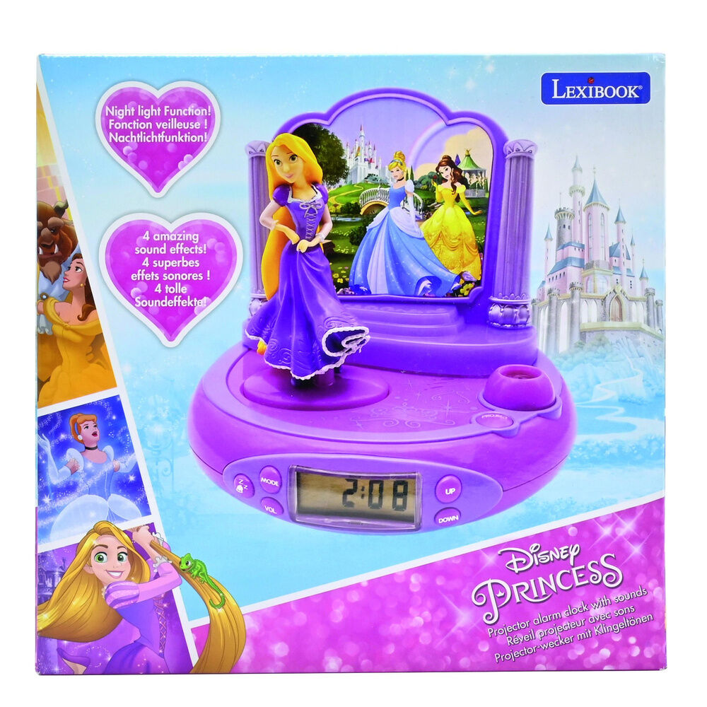 Imagen 7 - Reloj Despertador Proyector 3D Rapunzel Princesas Disney