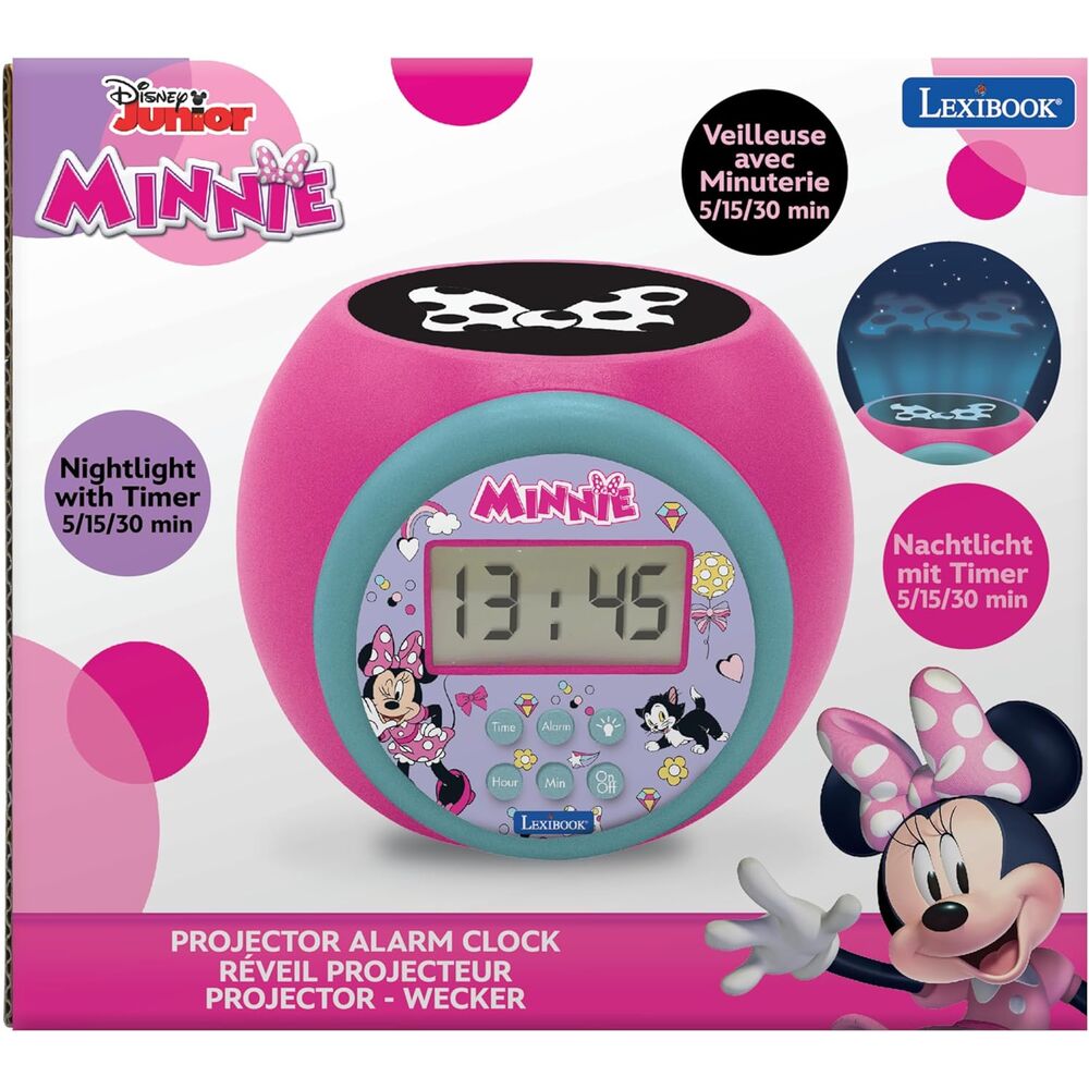 Imagen 4 - Reloj Despertador Proyector Minnie Disney