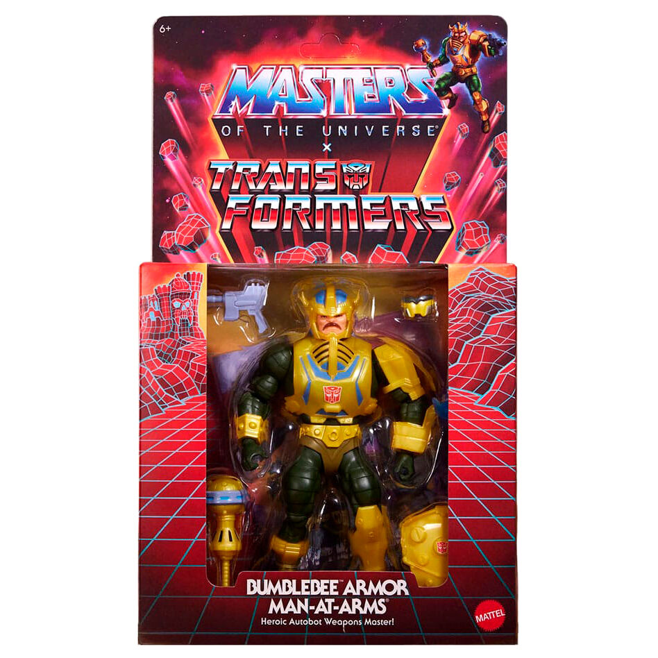 Imagen 4 - Figura Man-at-arms Bumblebee Transformers Masters Of The Universe 14Cm