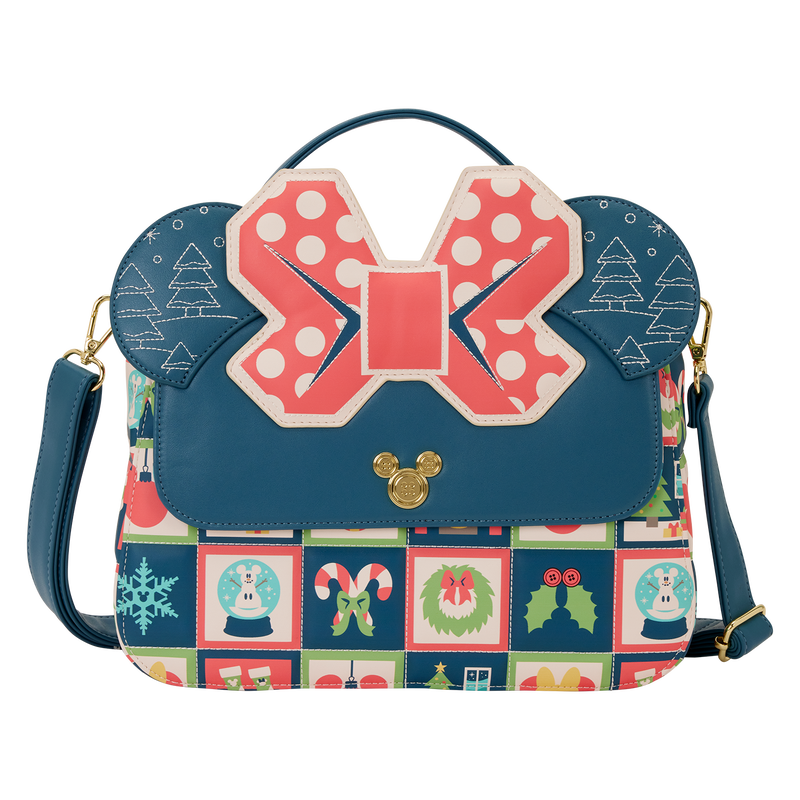 Imagen 1 - Bolso Bandolera Mickey Holiday Disney Loungefly