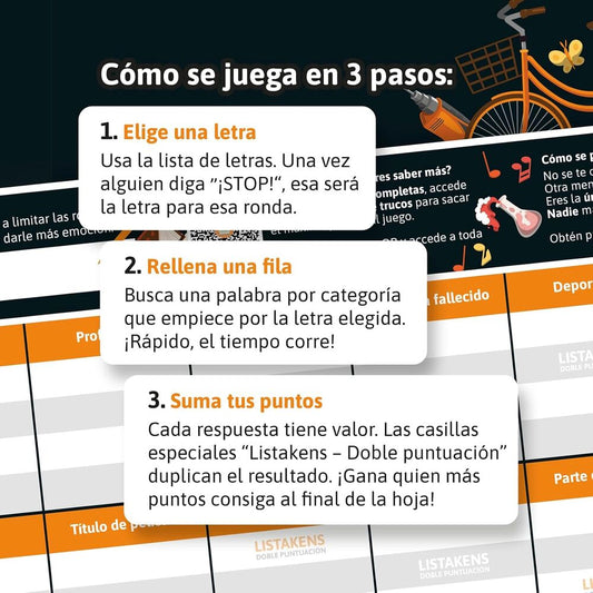 Imagen 2 - Juego Mesa Listos Listas Y Listakens Español