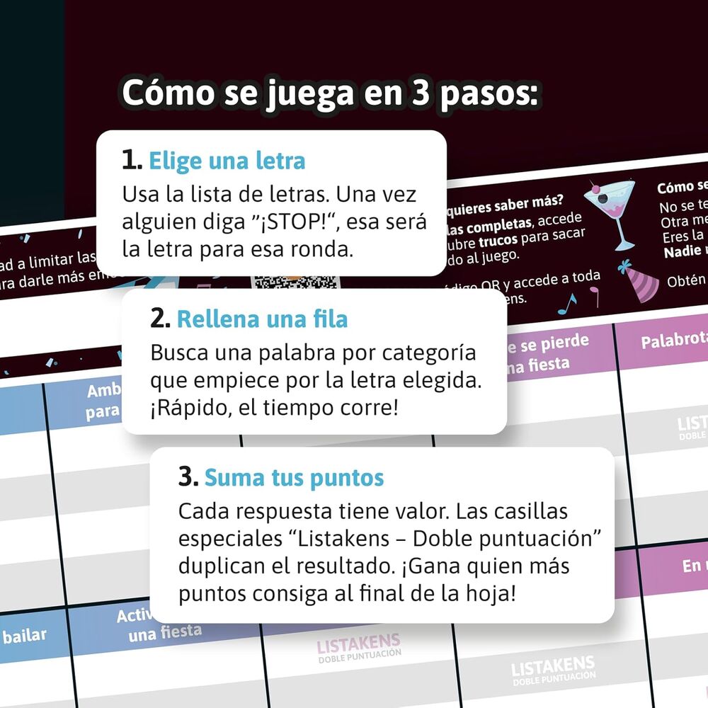 Imagen 2 - Juego Mesa Listos Listas Y Listakens Party Español